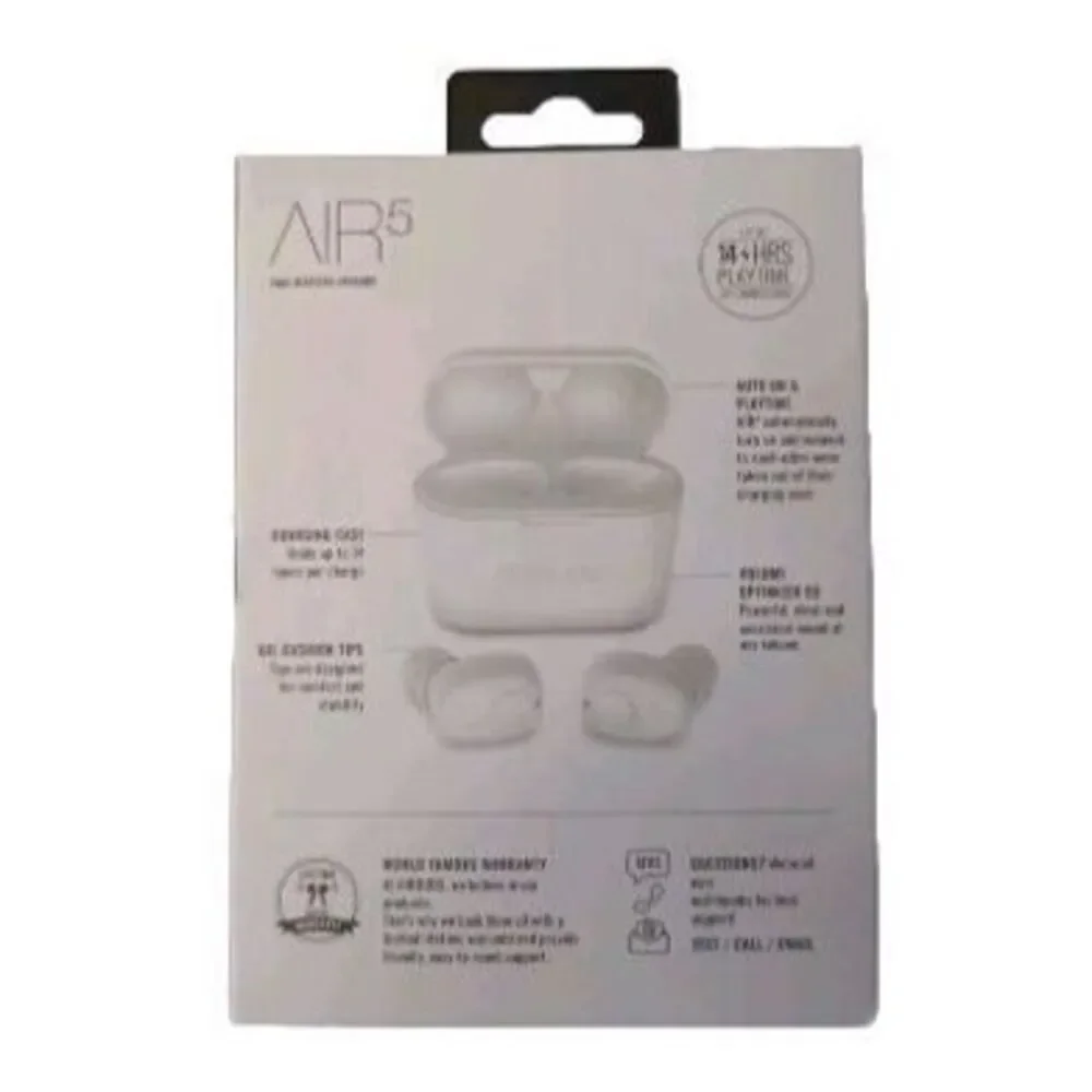Air5 Airbuds True Bluetooth Wireless Earbuds TWS 14 Hours Play Time 300 mAh Batt